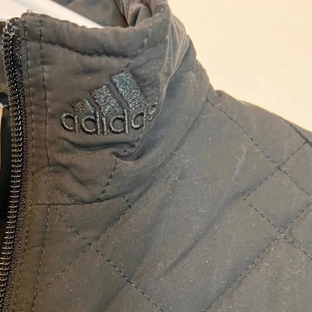 ADIDAS Lightweight Black Quilted Puffer Jacket Womans L Black - Picture 5 of 6